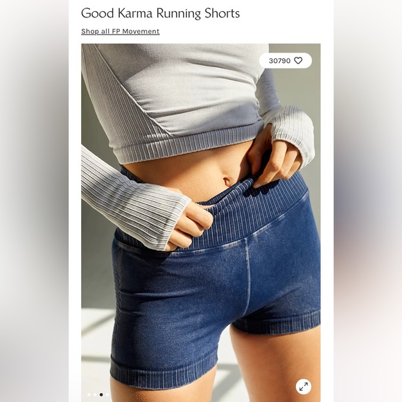 NWOT Free People Good Karma running shorts-size XL - Picture 2 of 5